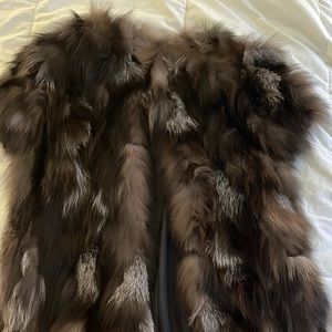 FOX Fur Cap Sleeve Vest